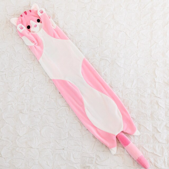 Soft Plush Long Cat Pillow