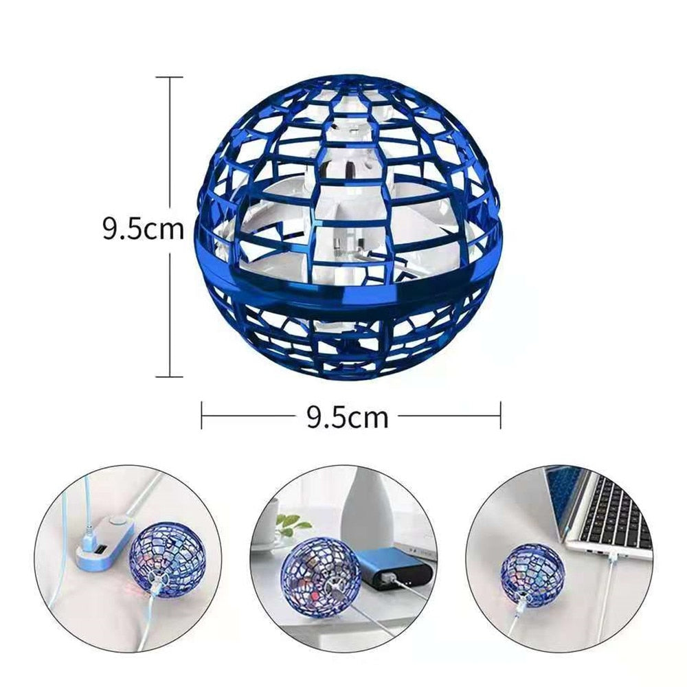 Hovering LED Swivel Ball Drone