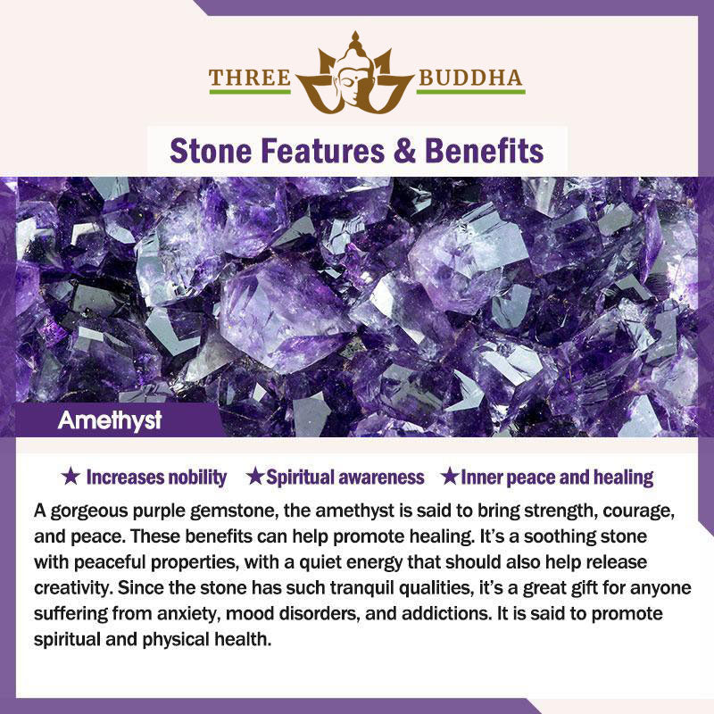 Jade and Amethyst Lotus Healing Bracelet