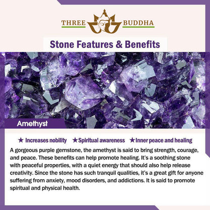 Jade and Amethyst Lotus Healing Bracelet