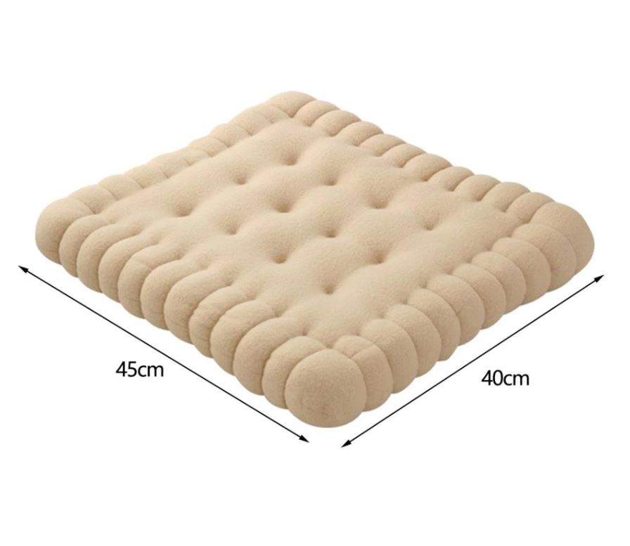 Cute Pillow Biscuit Shape Cushion
