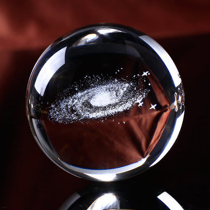6/8cm Galaxy Miniature 3D Crystal Ball LED