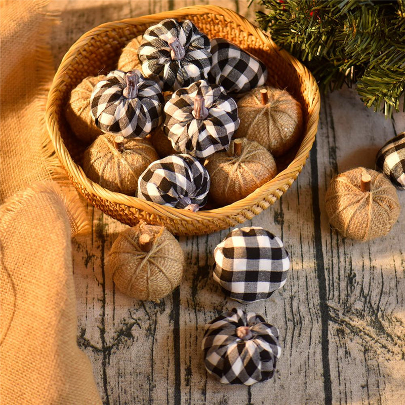 Trendy Artificial Burlap Pumpkin