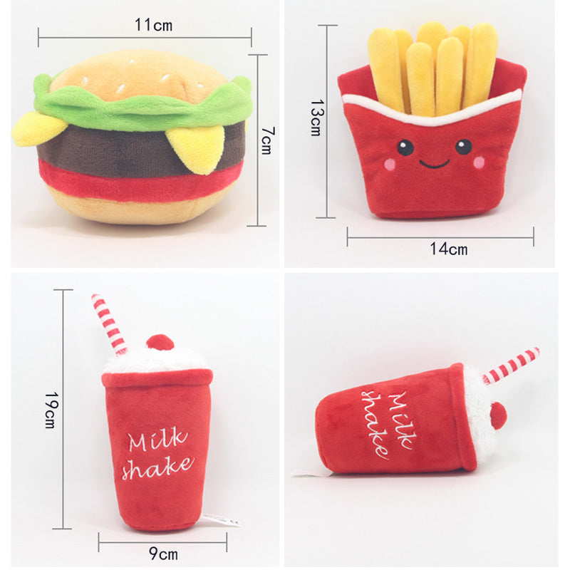 Hamburger Plush Toys for Cats