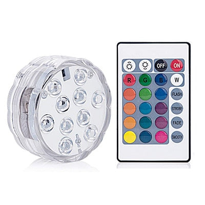 10 LED Remote Controlled RGB Battery Operated Light