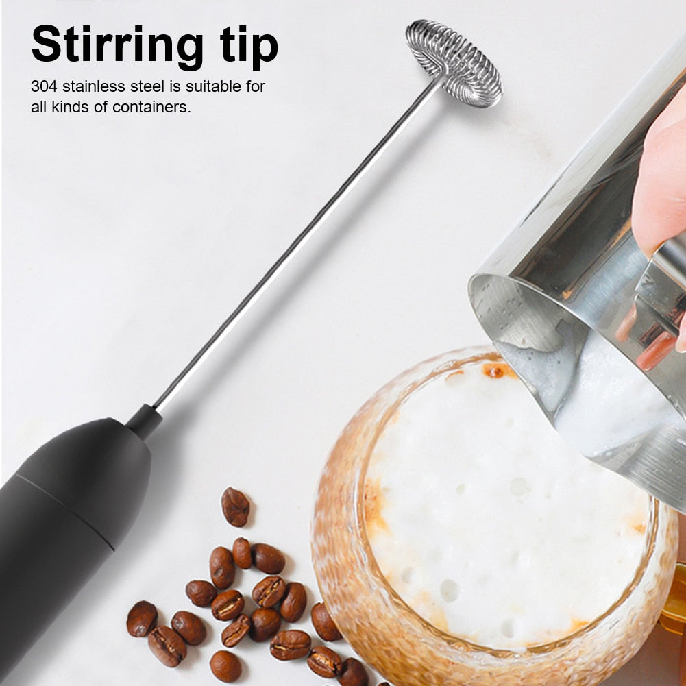 Electric Milk Frother Battery Operated