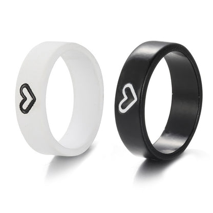 Heart-Shaped Couple Ring