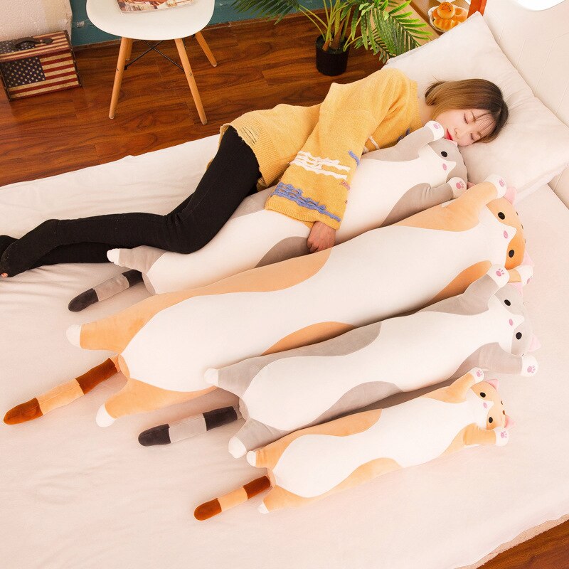 Soft Plush Long Cat Pillow