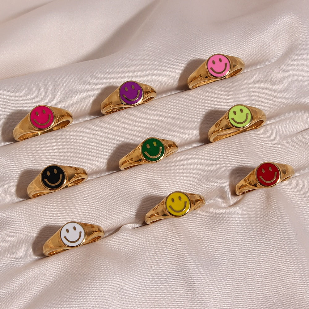 Smiley Face Rings