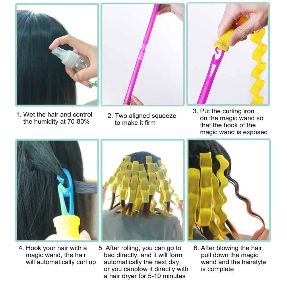 Magic Heatless Hair Curlers