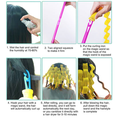 Magic Heatless Hair Curlers