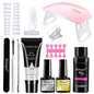 Poly Nail Gel Kit With 54W UV Lamp