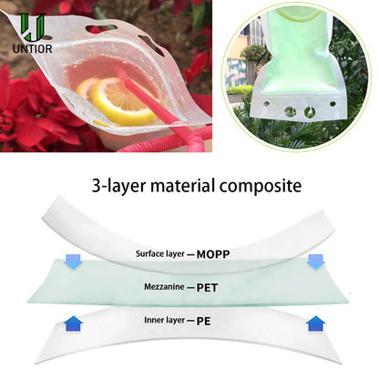 Reusable Hot/Cold Drink or Snacks Pouch