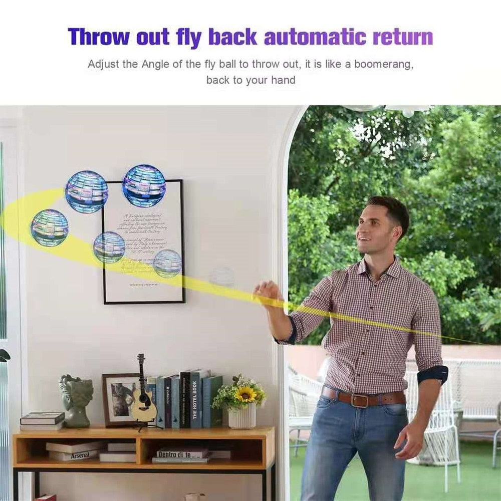 Hovering LED Swivel Ball Drone