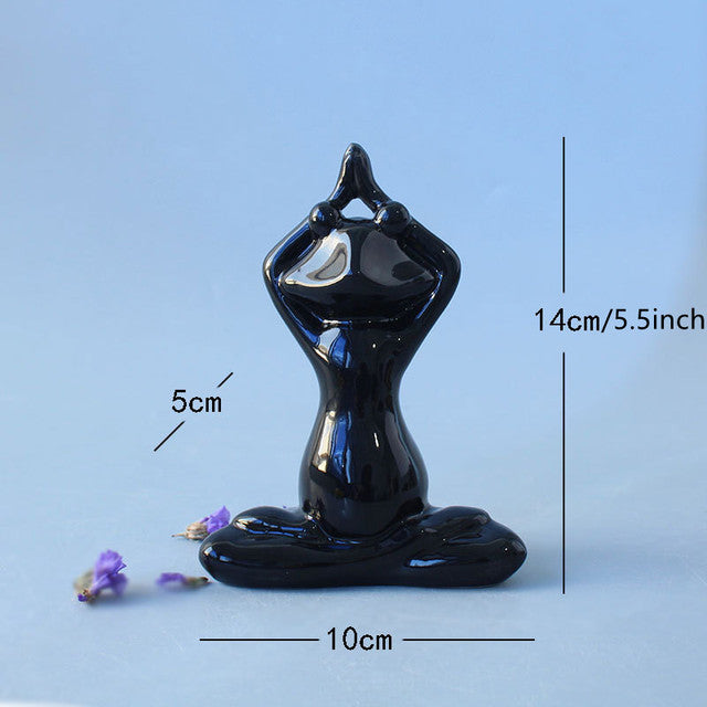 Ceramic Kung Fu Frog Ornaments