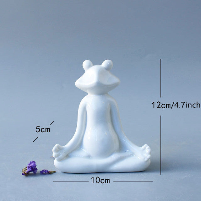 Ceramic Kung Fu Frog Ornaments