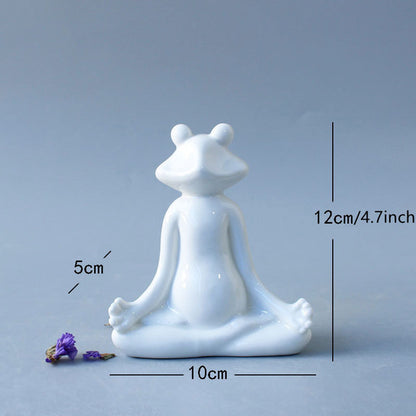 Ceramic Kung Fu Frog Ornaments