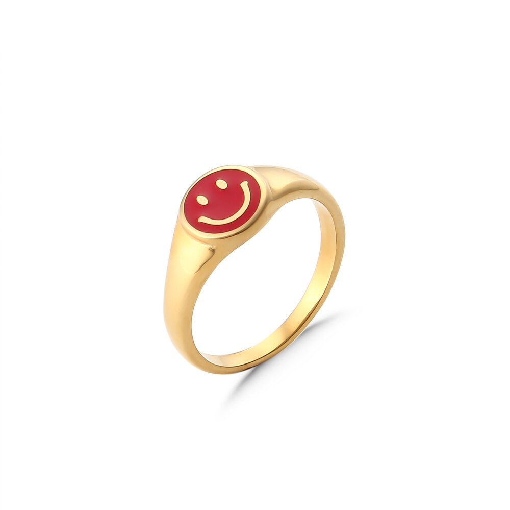 Smiley Face Rings