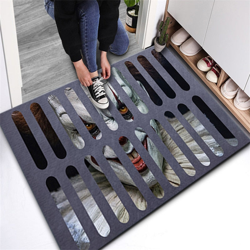 Clown Trap Floor Mat 3D Halloween