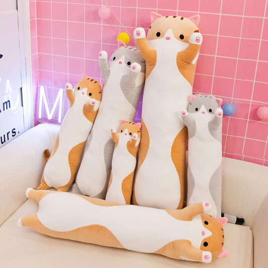 Soft Plush Long Cat Pillow