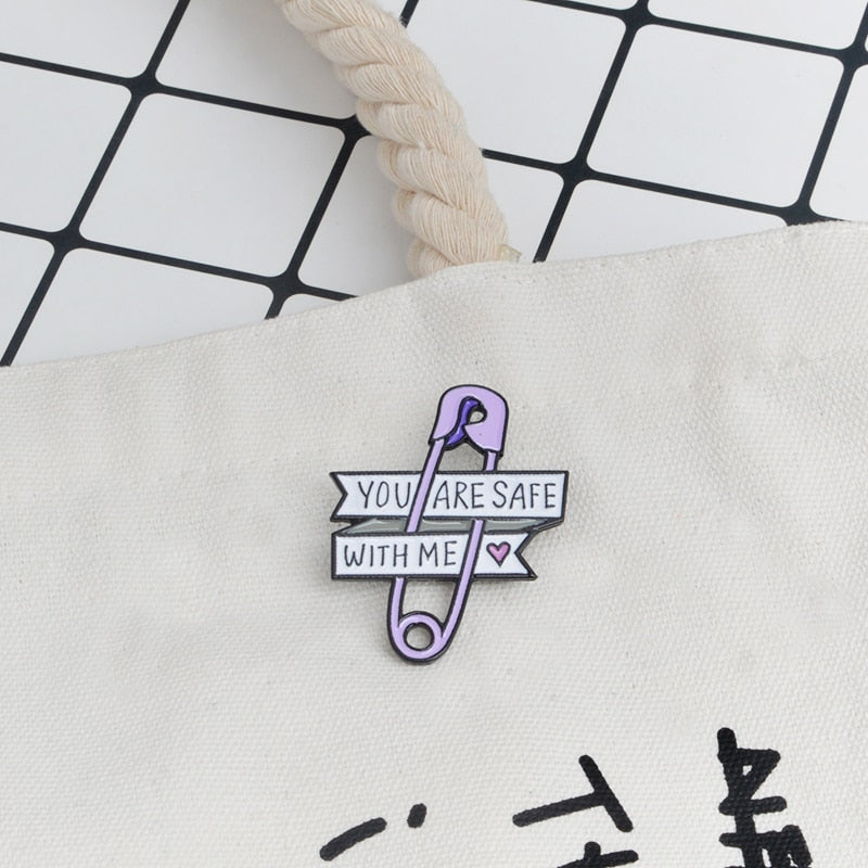 Safety Pin Brooch