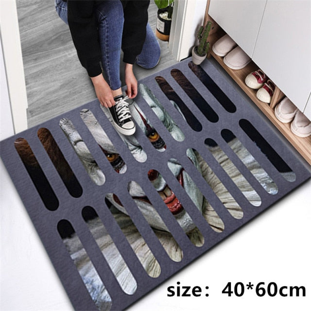 Clown Trap Floor Mat 3D Halloween