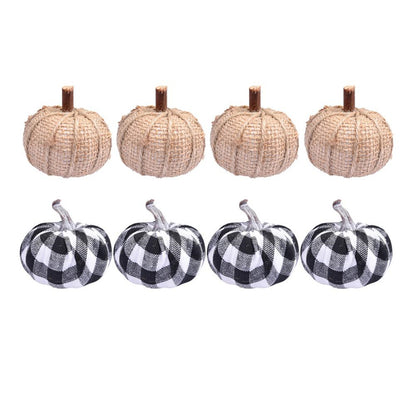 Trendy Artificial Burlap Pumpkin