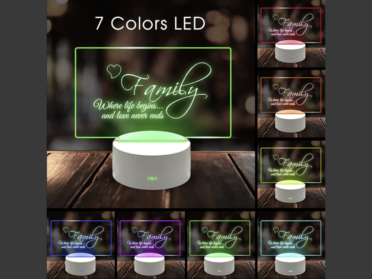 The Note Lamp™ Erasable Message Board