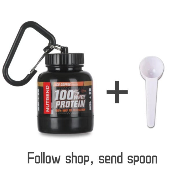 Mini Protein Powder Bottle Stash Keychain