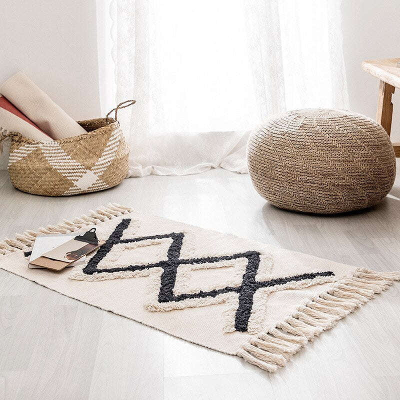 Bohemian Hand Woven Rug