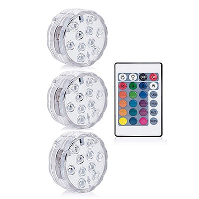 10 LED Remote Controlled RGB Battery Operated Light