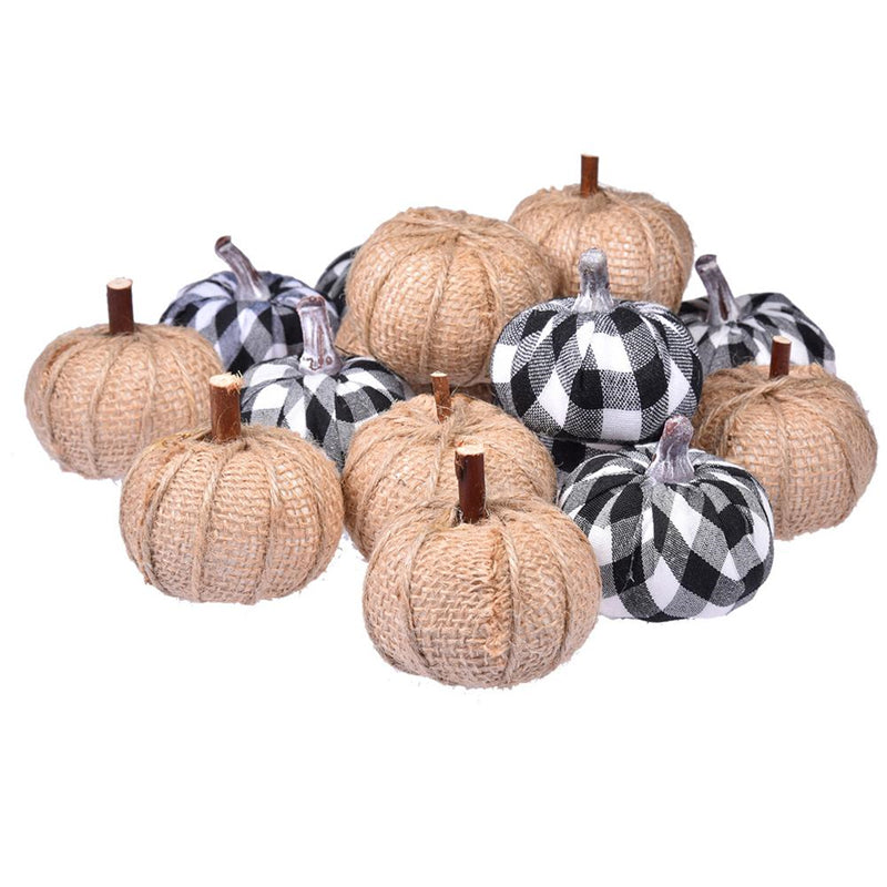 Trendy Artificial Burlap Pumpkin