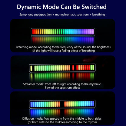 RGB Music Reactive Sound control LED Light Bar