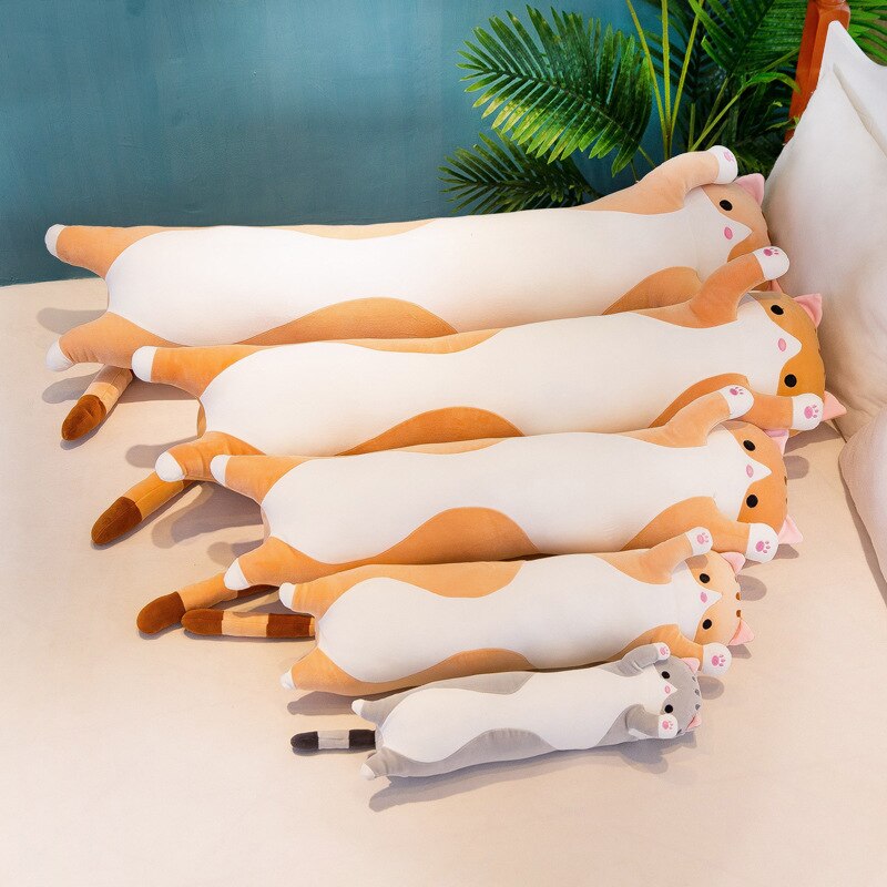 Soft Plush Long Cat Pillow