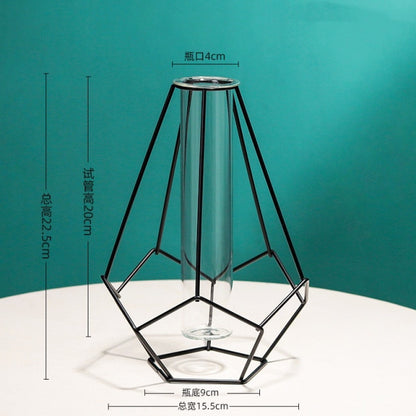Nordic Simple Golden Glass Vase