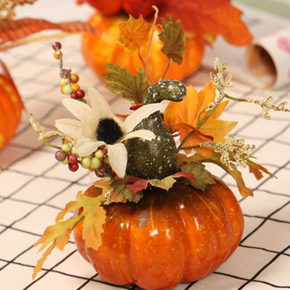 Cute Artificial Pumpkin Decoration