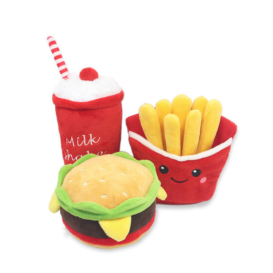 Hamburger Plush Toys for Cats