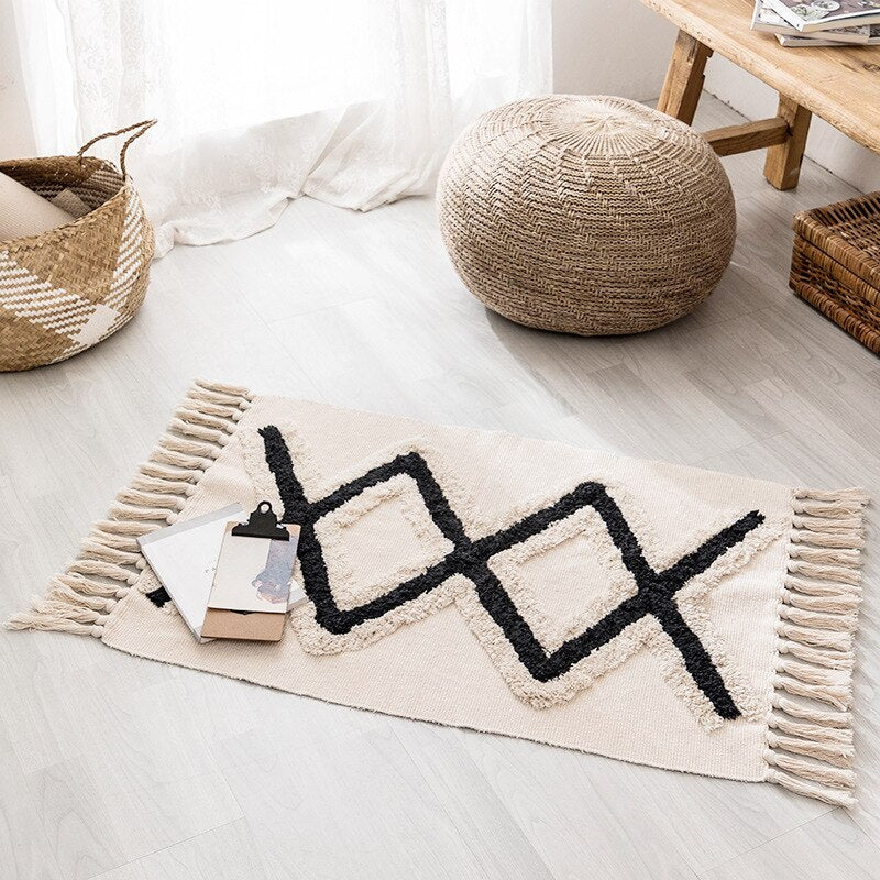 Bohemian Hand Woven Rug