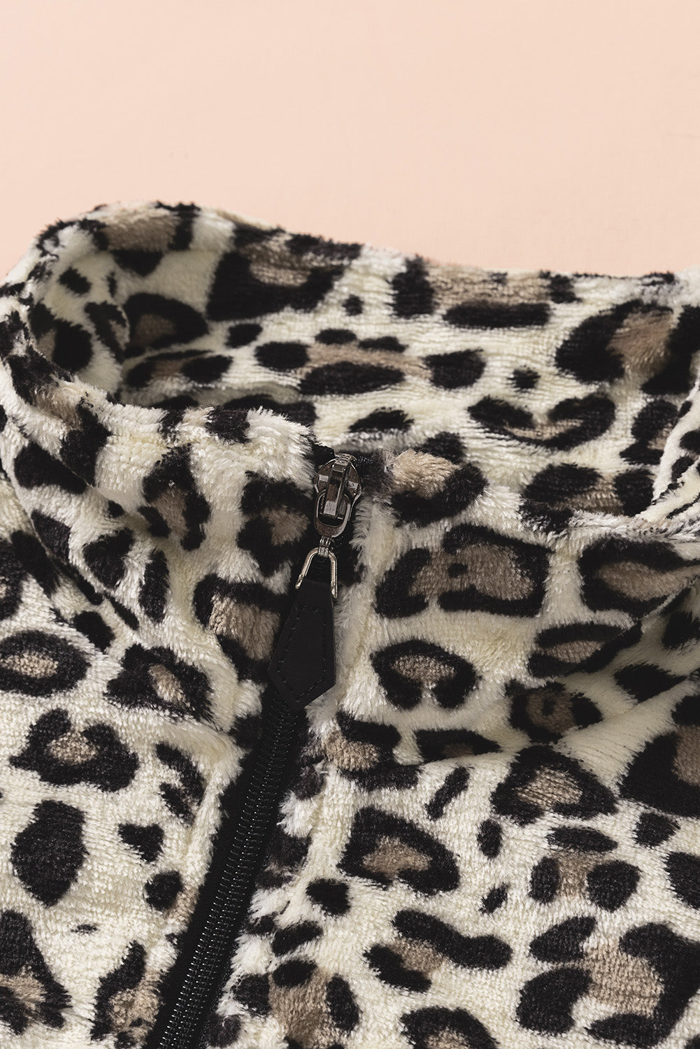 Plaid Print 1/4 Zip Collar Sweatshirt