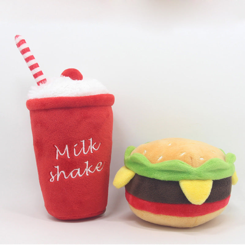 Hamburger Plush Toys for Cats