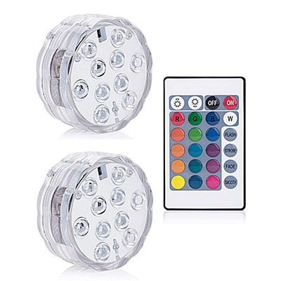 10 LED Remote Controlled RGB Battery Operated Light