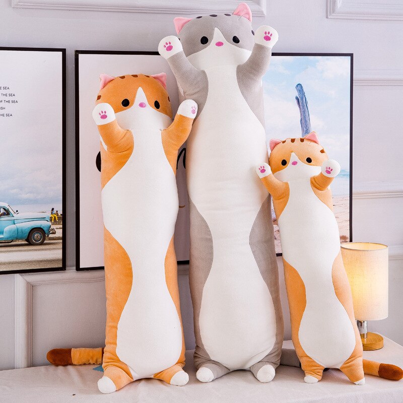 Soft Plush Long Cat Pillow