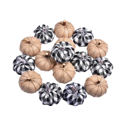 Trendy Artificial Burlap Pumpkin